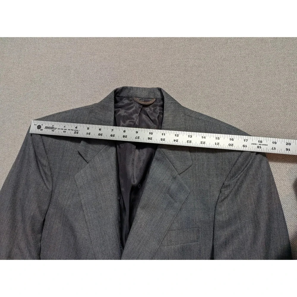 Christian Dior Monsieur Men's Blazer 40S Gray Wool Jacket Coat USA Made Vintage